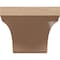 Ekena Millwork 11"W x 22"D x 11"H Wide Legacy Rough Cedar Woodgrain TimberThane Corbel, Primed Tan CORUR11X22X11LGYRCPR - alternate 2